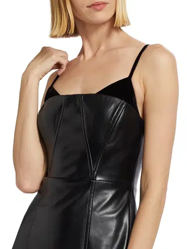 Cami NYC Women's Dehya Vegan Leather Mindress - Black | Thumbnail 6 Cami NYC Women's Dehya Vegan Leather Mindress - Black | Thumbnail 6