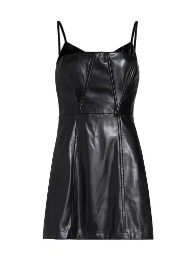 Cami NYC Women's Dehya Vegan Leather Mindress - Black | Thumbnail 1 Cami NYC Women's Dehya Vegan Leather Mindress - Black | Thumbnail 1