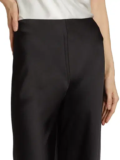 Norma Kamali Women's Bias Satin Elephant Pants - Black | Thumbnail 6 Norma Kamali Women's Bias Satin Elephant Pants - Black | Thumbnail 6