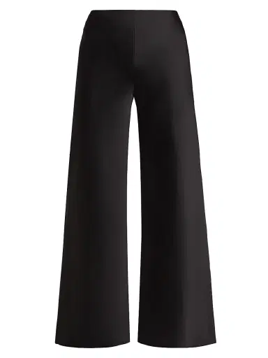 Norma Kamali Women's Bias Satin Elephant Pants - Black | Thumbnail 1 Norma Kamali Women's Bias Satin Elephant Pants - Black | Thumbnail 1