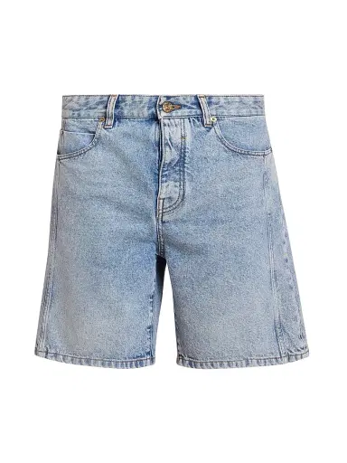 Balmain Men's Denim Bermuda Shorts - Bleu Jean Clair | Thumbnail 1 Balmain Men's Denim Bermuda Shorts - Bleu Jean Clair | Thumbnail 1