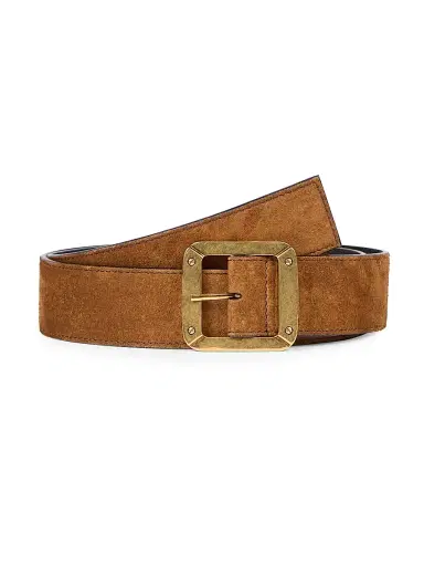 Acne Studios Men's Reversible Suede Belt - Cognac Brown Black - Size Large | Thumbnail 1 Acne Studios Men's Reversible Suede Belt - Cognac Brown Black - Size Large | Thumbnail 1