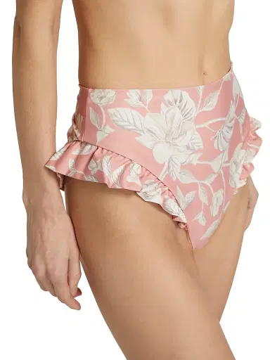 Agua by Agua Bendita Women's Jengibre Floral High-Rise Bikini Bottom - Pink | Thumbnail 5 Agua by Agua Bendita Women's Jengibre Floral High-Rise Bikini Bottom - Pink | Thumbnail 5