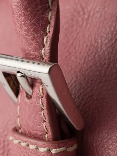 Prada Women's Medium Antiqued Leather Shoulder Bag - Pink | Thumbnail 6 Prada Women's Medium Antiqued Leather Shoulder Bag - Pink | Thumbnail 6