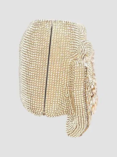 Judith Leiber Couture Women's Crystal Bow Clutch - Silver Prosecco | Thumbnail 4 Judith Leiber Couture Women's Crystal Bow Clutch - Silver Prosecco | Thumbnail 4