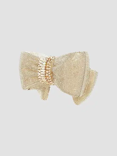 Judith Leiber Couture Women's Crystal Bow Clutch - Silver Prosecco | Thumbnail 5 Judith Leiber Couture Women's Crystal Bow Clutch - Silver Prosecco | Thumbnail 5