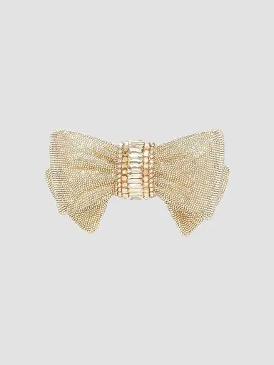 Judith Leiber Couture Women's Crystal Bow Clutch - Silver Prosecco | Thumbnail 6 Judith Leiber Couture Women's Crystal Bow Clutch - Silver Prosecco | Thumbnail 6