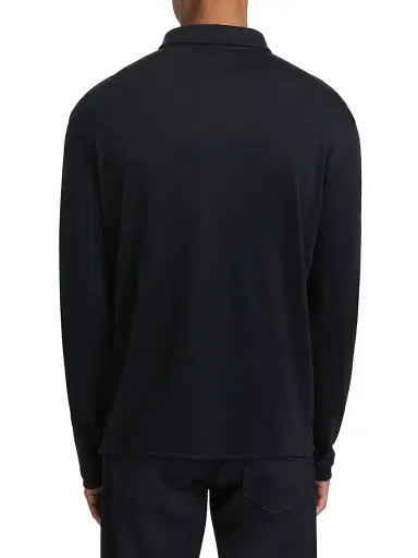 Giorgio Armani Men's Button-Front Cashmere Shirt - Navy | Thumbnail 5 Giorgio Armani Men's Button-Front Cashmere Shirt - Navy | Thumbnail 5