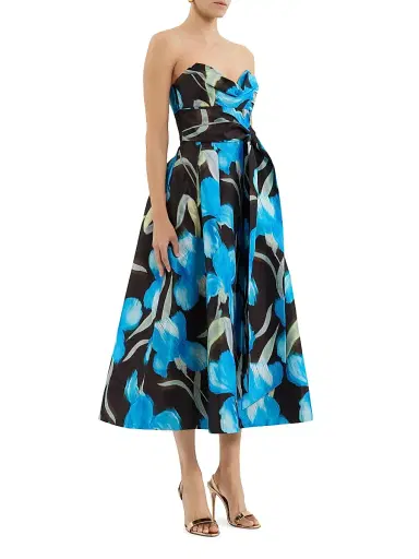 Rebecca Vallance Women's Ingrid Floral Strapless Fit & Flare Midi-Dress - Print | Thumbnail 2 Rebecca Vallance Women's Ingrid Floral Strapless Fit & Flare Midi-Dress - Print | Thumbnail 2