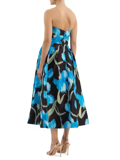 Rebecca Vallance Women's Ingrid Floral Strapless Fit & Flare Midi-Dress - Print | Thumbnail 3 Rebecca Vallance Women's Ingrid Floral Strapless Fit & Flare Midi-Dress - Print | Thumbnail 3