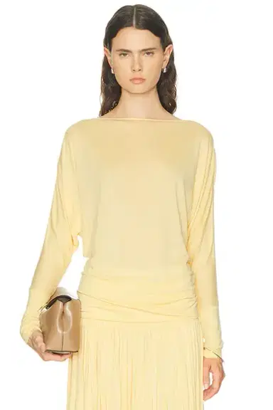 Toteme Boatneck Jersey Top | Thumbnail 1 Toteme Boatneck Jersey Top | Thumbnail 1