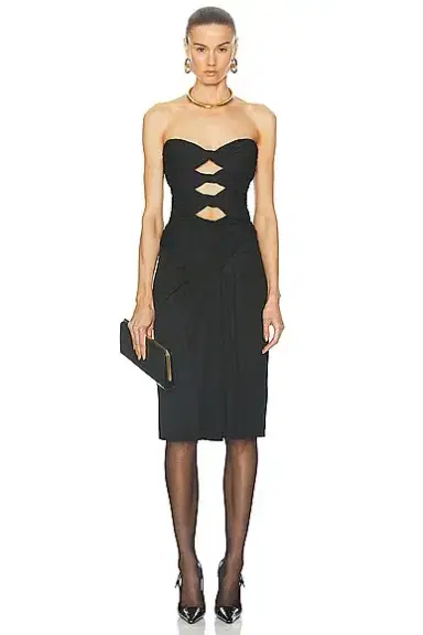 Saint Laurent Jersey Bandeau Top | Thumbnail 4 Saint Laurent Jersey Bandeau Top | Thumbnail 4