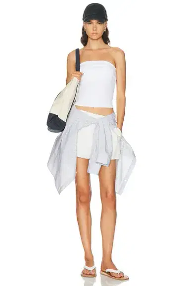 Enza Costa Cotton Rib Bandeau Top | Thumbnail 4 Enza Costa Cotton Rib Bandeau Top | Thumbnail 4