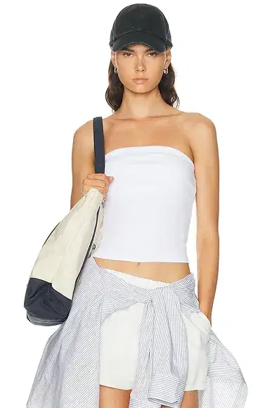 Cotton Rib Bandeau Top Cotton Rib Bandeau Top