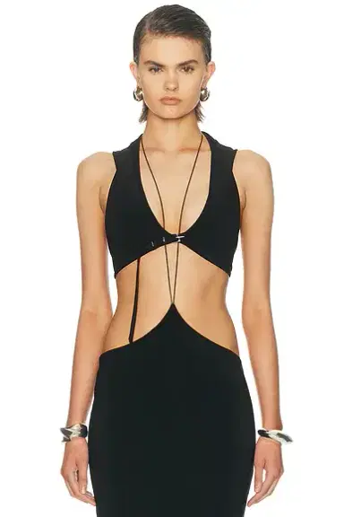 Grace Ling Belted Hood Bralette Top | Thumbnail 2 Grace Ling Belted Hood Bralette Top | Thumbnail 2