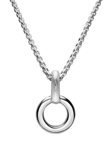 David Yurman Women's Amulet Holder in Sterling Silver, 20.3MM - Silver | Thumbnail 1 David Yurman Women's Amulet Holder in Sterling Silver, 20.3MM - Silver | Thumbnail 1