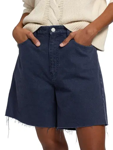 Nili Lotan Women's Russel Denim Bermuda Shorts - Admiral Blue - Size 10 | Thumbnail 6 Nili Lotan Women's Russel Denim Bermuda Shorts - Admiral Blue - Size 10 | Thumbnail 6