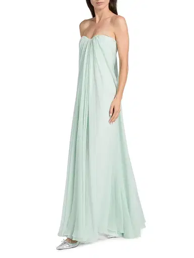 McQueen Women's Draped Bustier Strapless Gown - Glass | Thumbnail 2 McQueen Women's Draped Bustier Strapless Gown - Glass | Thumbnail 2