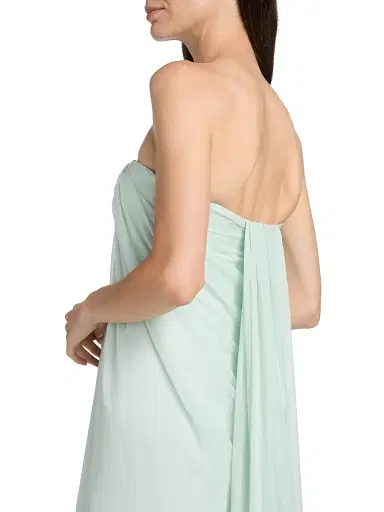 McQueen Women's Draped Bustier Strapless Gown - Glass | Thumbnail 6 McQueen Women's Draped Bustier Strapless Gown - Glass | Thumbnail 6