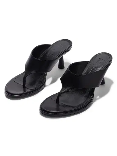Aeyde Women's Olenna Leather Thong Sandals - Black | Thumbnail 4 Aeyde Women's Olenna Leather Thong Sandals - Black | Thumbnail 4