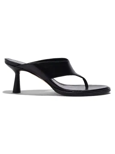 Aeyde Women's Olenna Leather Thong Sandals - Black | Thumbnail 1 Aeyde Women's Olenna Leather Thong Sandals - Black | Thumbnail 1