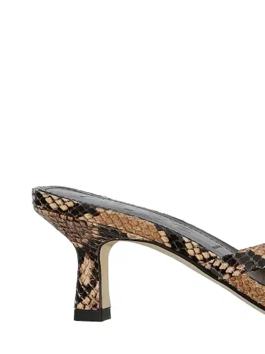 Aeyde Women's Wilma Snakeskin-Embossed Leather Sandals - Hazelnut | Thumbnail 6 Aeyde Women's Wilma Snakeskin-Embossed Leather Sandals - Hazelnut | Thumbnail 6