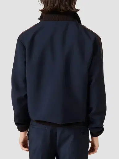 Miu Miu Women's Kid Mohair Blouson Jacket - Blue - Size 8 | Thumbnail 4 Miu Miu Women's Kid Mohair Blouson Jacket - Blue - Size 8 | Thumbnail 4