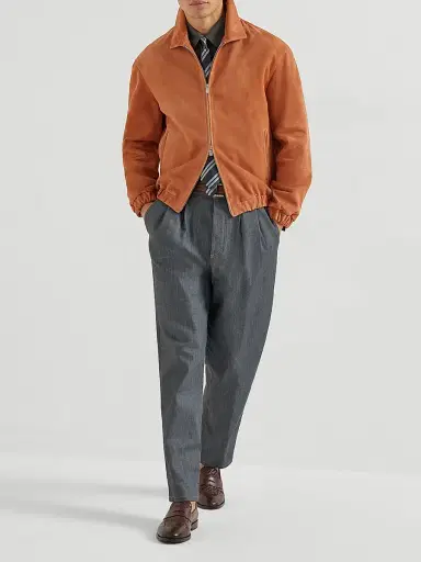 Brunello Cucinelli Men's Comfort Grayscale Denim Iconic Fit Five Pocket Trousers - Medium Grey | Thumbnail 6 Brunello Cucinelli Men's Comfort Grayscale Denim Iconic Fit Five Pocket Trousers - Medium Grey | Thumbnail 6