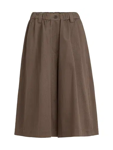 Brunello Cucinelli Women's Couture Cotton Gabardine Long Bermuda Shorts with Monili | Thumbnail 1 Brunello Cucinelli Women's Couture Cotton Gabardine Long Bermuda Shorts with Monili | Thumbnail 1