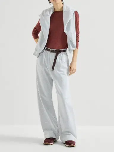 Brunello Cucinelli Women's Sparkling Cashmere and Silk Lightweight Sweater - Ruby | Thumbnail 6 Brunello Cucinelli Women's Sparkling Cashmere and Silk Lightweight Sweater - Ruby | Thumbnail 6
