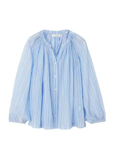 DÔEN Jonie striped organic cotton-voile blouse | Thumbnail 1 DÔEN Jonie striped organic cotton-voile blouse | Thumbnail 1