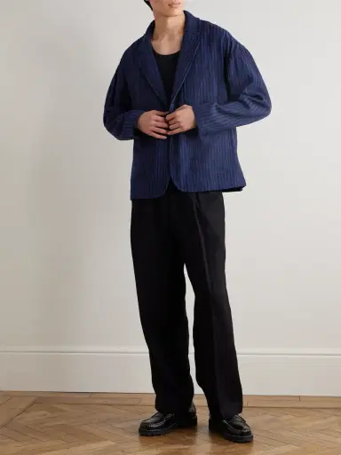 Kardo Hugh 2.0 Unstructured Striped Cotton Suit Jacket | Thumbnail 2 Kardo Hugh 2.0 Unstructured Striped Cotton Suit Jacket | Thumbnail 2