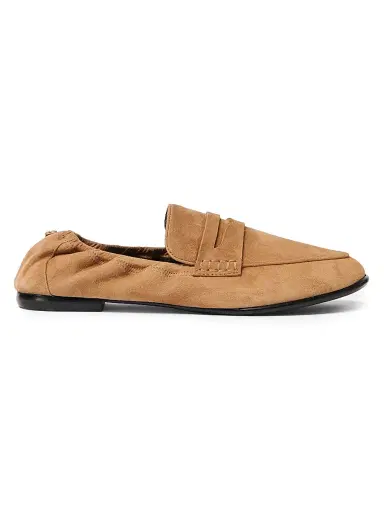 SIMKHAI Women's Danna Suede Loafers - Light Camel | Thumbnail 1 SIMKHAI Women's Danna Suede Loafers - Light Camel | Thumbnail 1