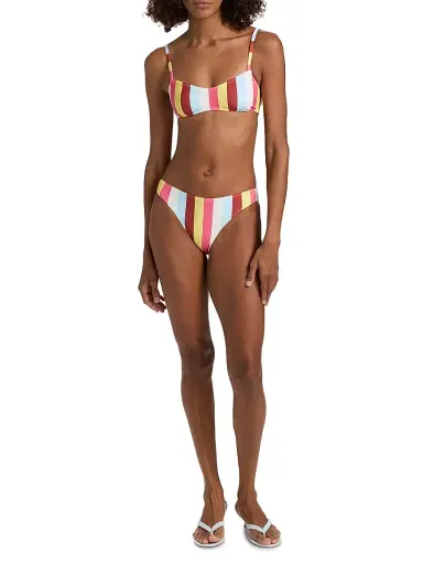 Solid & Striped Women's The Rachel Striped Bikini Bottom - Symi Stripe - Size XS | Thumbnail 2 Solid & Striped Women's The Rachel Striped Bikini Bottom - Symi Stripe - Size XS | Thumbnail 2