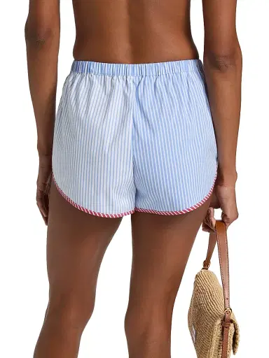 Solid & Striped Women's The Lester Stripe Shorts - Colorblock Marina | Thumbnail 5 Solid & Striped Women's The Lester Stripe Shorts - Colorblock Marina | Thumbnail 5