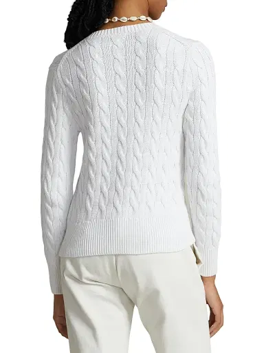 Polo Ralph Lauren Women's Cable-Knit Cardigan - White - Size XL | Thumbnail 4 Polo Ralph Lauren Women's Cable-Knit Cardigan - White - Size XL | Thumbnail 4