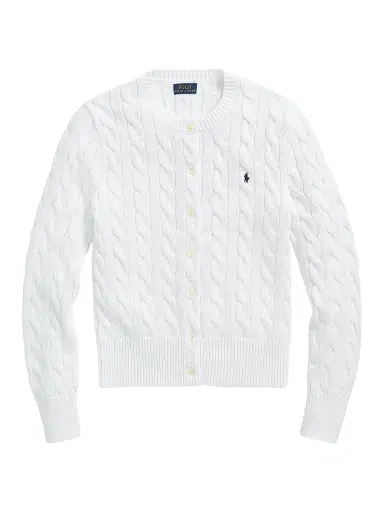 Polo Ralph Lauren Women's Cable-Knit Cardigan - White - Size XL | Thumbnail 1 Polo Ralph Lauren Women's Cable-Knit Cardigan - White - Size XL | Thumbnail 1
