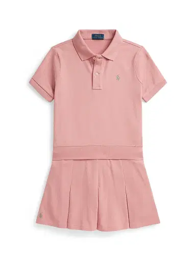Polo Ralph Lauren Little Girl's & Girl's Stretch-Cotton Polo & Skort Set - Adirondack Rose | Thumbnail 1 Polo Ralph Lauren Little Girl's & Girl's Stretch-Cotton Polo & Skort Set - Adirondack Rose | Thumbnail 1