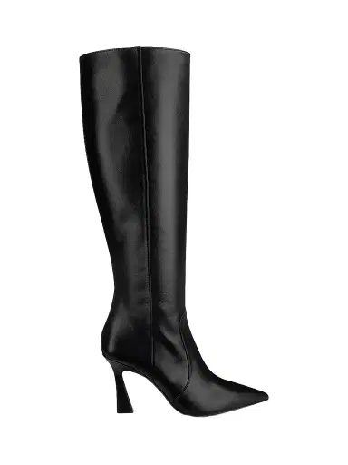 Stuart Weitzman Women's Vinnie 90MM Leather Knee-High Boots - Black | Thumbnail 1 Stuart Weitzman Women's Vinnie 90MM Leather Knee-High Boots - Black | Thumbnail 1