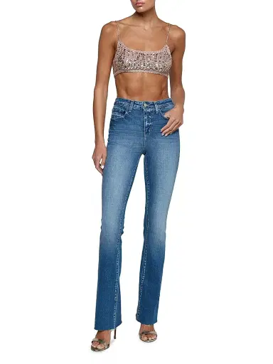 L'Agence Women's Taline Sequined Crochet Bralette | Thumbnail 2 L'Agence Women's Taline Sequined Crochet Bralette | Thumbnail 2