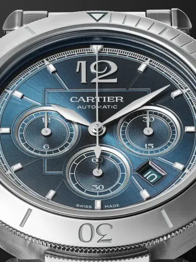 Cartier Pasha de Automatic Chronograph 41mm Stainless Steel Watch, Ref. No. WSPA0039 - Men | Thumbnail 6 Cartier Pasha de Automatic Chronograph 41mm Stainless Steel Watch, Ref. No. WSPA0039 - Men | Thumbnail 6
