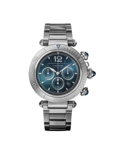 Cartier Pasha de Automatic Chronograph 41mm Stainless Steel Watch, Ref. No. WSPA0039 - Men | Thumbnail 1 Cartier Pasha de Automatic Chronograph 41mm Stainless Steel Watch, Ref. No. WSPA0039 - Men | Thumbnail 1