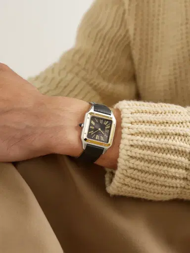 Cartier Santos-Dumont Large 18-Karat Gold and Stainless Steel Watch, Ref. W2SA0036 - Men | Thumbnail 2 Cartier Santos-Dumont Large 18-Karat Gold and Stainless Steel Watch, Ref. W2SA0036 - Men | Thumbnail 2
