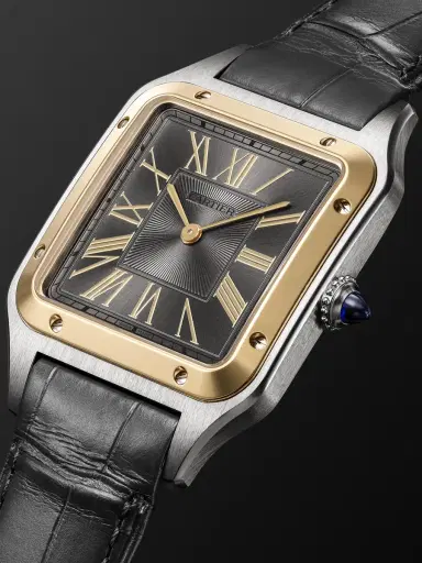 Cartier Santos-Dumont Large 18-Karat Gold and Stainless Steel Watch, Ref. W2SA0036 - Men | Thumbnail 3 Cartier Santos-Dumont Large 18-Karat Gold and Stainless Steel Watch, Ref. W2SA0036 - Men | Thumbnail 3