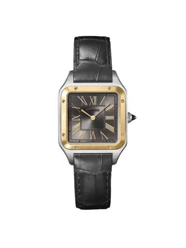 Cartier Santos-Dumont Large 18-Karat Gold and Stainless Steel Watch, Ref. W2SA0036 - Men | Thumbnail 1 Cartier Santos-Dumont Large 18-Karat Gold and Stainless Steel Watch, Ref. W2SA0036 - Men | Thumbnail 1