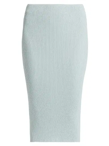 Leset Women's Blake Rib-Knit Pencil Midi-Skirt - Mirage | Thumbnail 1 Leset Women's Blake Rib-Knit Pencil Midi-Skirt - Mirage | Thumbnail 1