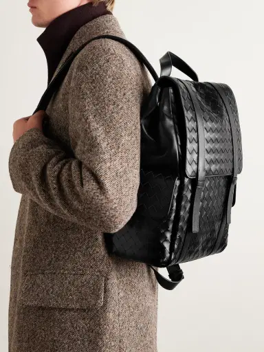 Bottega Veneta Intrecciato Leather Backpack - Men | Thumbnail 2 Bottega Veneta Intrecciato Leather Backpack - Men | Thumbnail 2