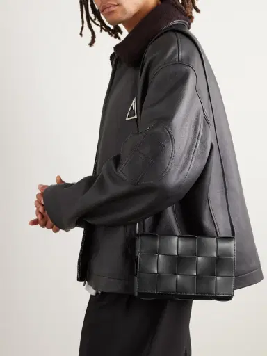 Bottega Veneta Cassette Intrecciato Leather Messenger Bag - Men | Thumbnail 2 Bottega Veneta Cassette Intrecciato Leather Messenger Bag - Men | Thumbnail 2