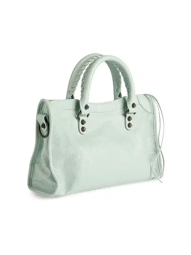 Balenciaga Women's Le City Top Handle Bag - Mineral Green | Thumbnail 3 Balenciaga Women's Le City Top Handle Bag - Mineral Green | Thumbnail 3