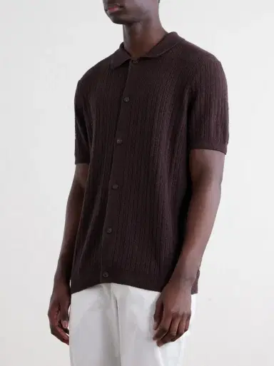 Onia Ribbed-Knit Cotton-Blend Boucle Shirt | Thumbnail 3 Onia Ribbed-Knit Cotton-Blend Boucle Shirt | Thumbnail 3